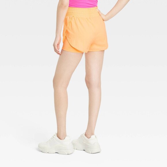 XS - Womens Translucent Tulip Shorts 3.5" - All In Motion - Orange - Picture 8 of 9
